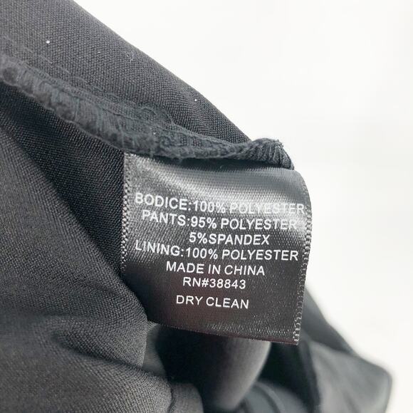 SAM EDELMAN Women Cady Jumpsuit 8 Black Silver Metallic Bow Strapless NWOT - Picture 13 of 15